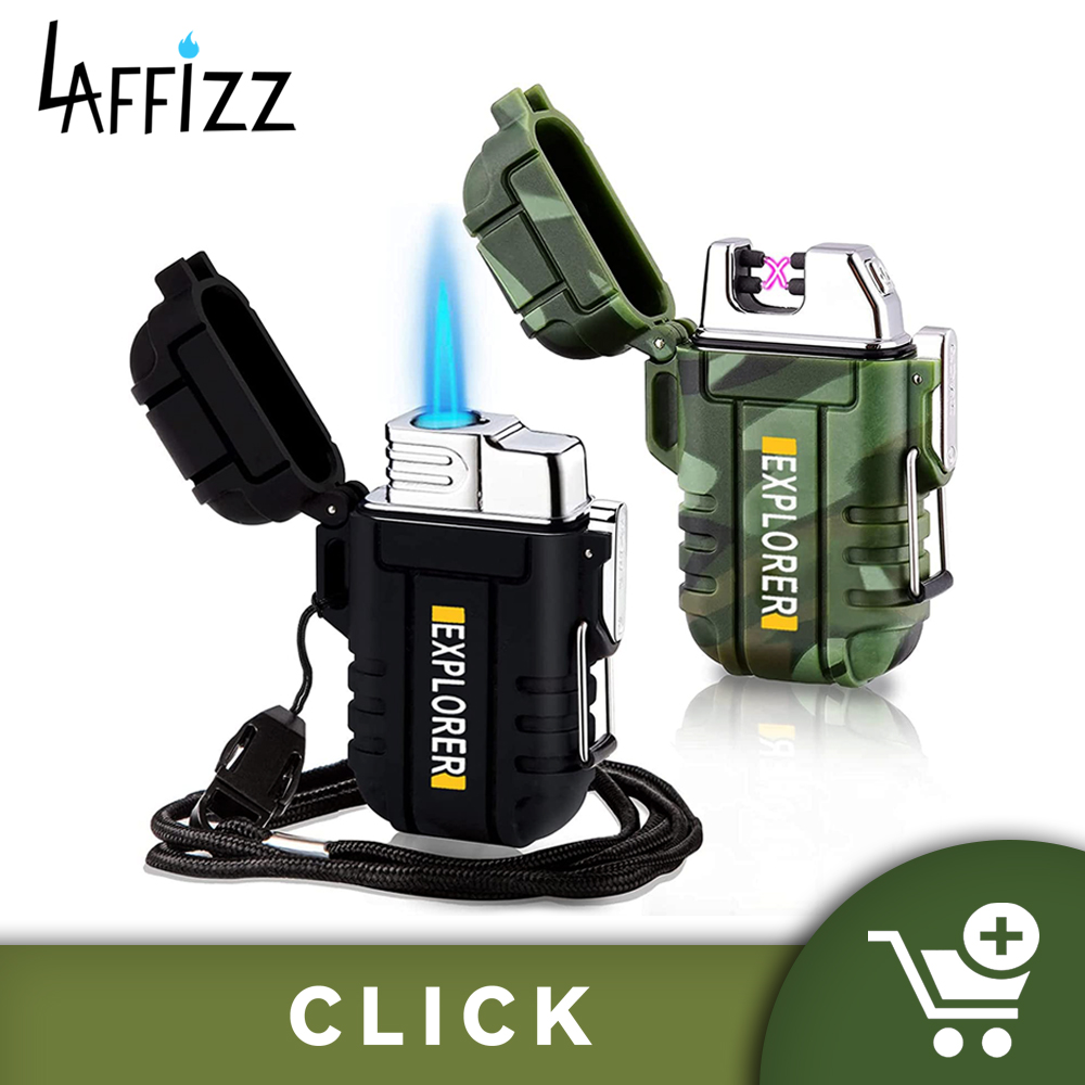 Lafffizz 2 Pack Arc Lighter&Torch lighter