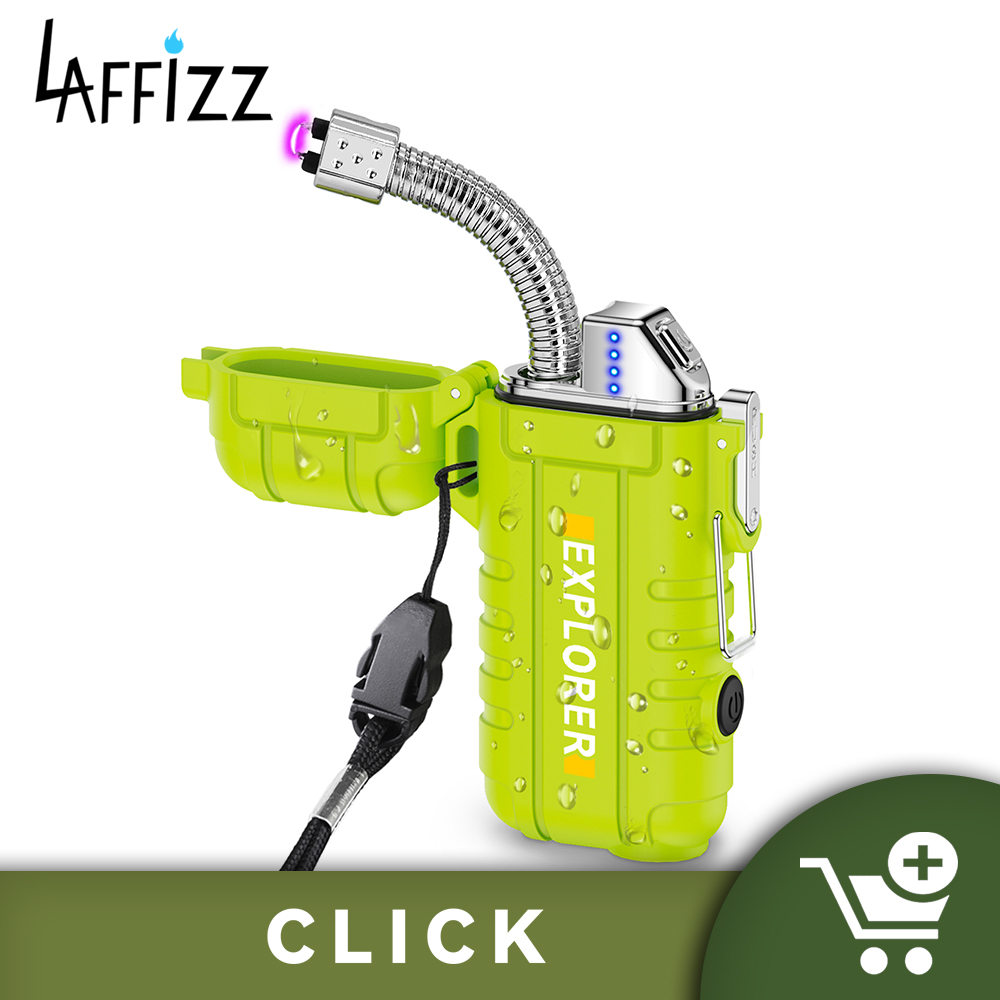 Flexible Neck Arc Lighter with Flashlight